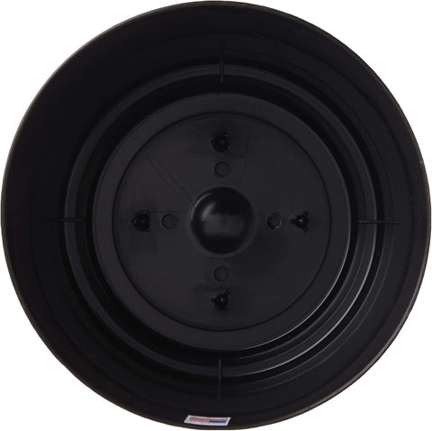 Novelty Majestic Full Depth Round Cylinder Pot, Glossy Black, 6-Inch (10068)