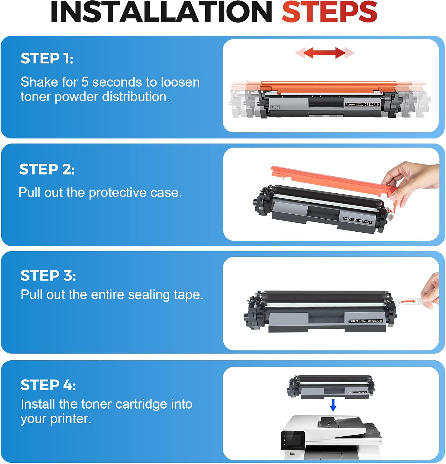 CF230A 30A Toner Replacement for HP 30A Toner Cartridge CF230A
