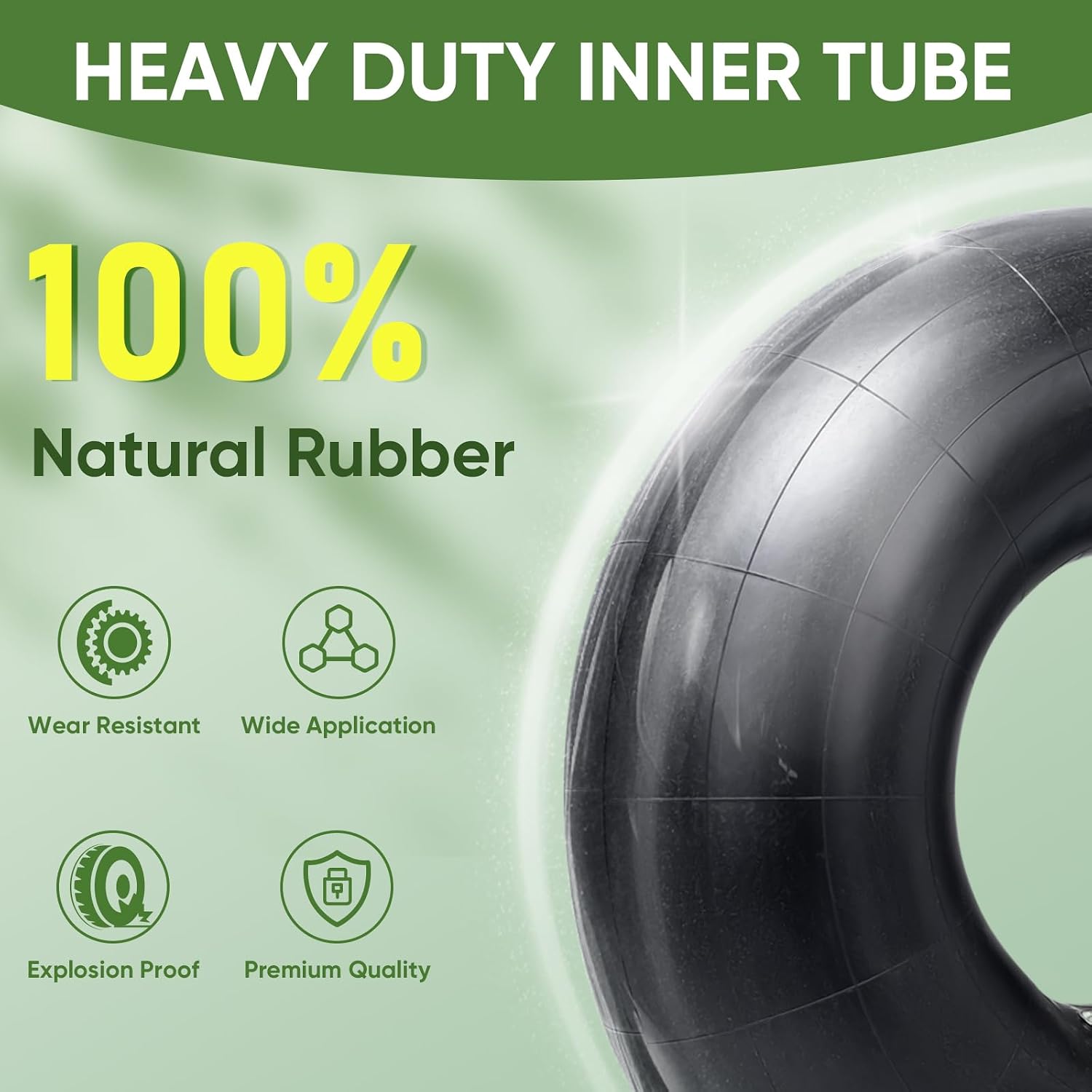 TICONN 3.00/3.50-8 Inner Tube, 2 Pack Inner Tire Tube for Wheelbarrow Tires, Replacement Tube with TR-13 Straight Valve Stem for Wheelbarrows, Wagons, Hand Trucks, Generators