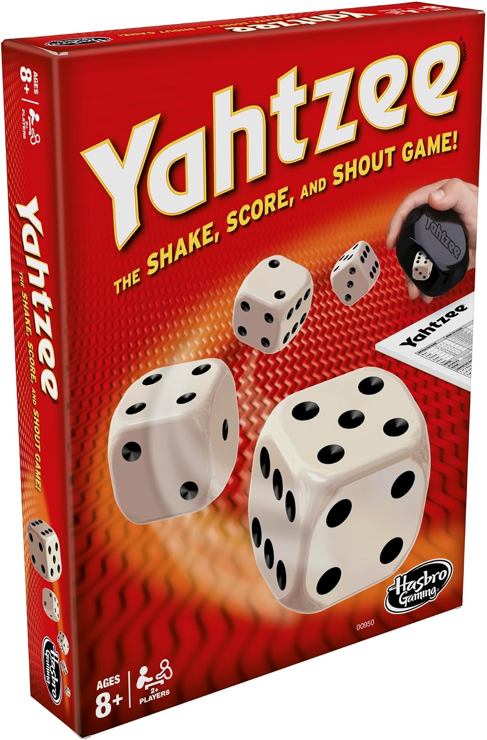 Hasbro Gaming Yahtzee Game, Fast-Playing Dice Games for Kids, Teens, and Adults, Strategy Games, Family Games for Kids, 2 or More Players, Ages 8 and Up