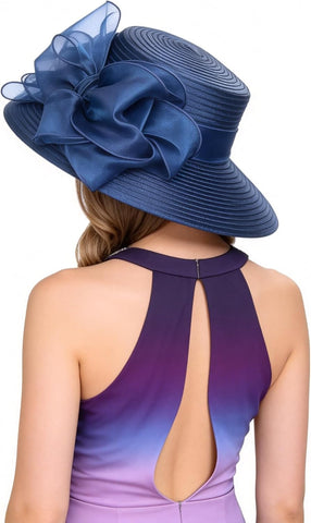Ruphedy Women Derby Church Dress Hat Fascinator Tea Party Wedding Bucket Hat