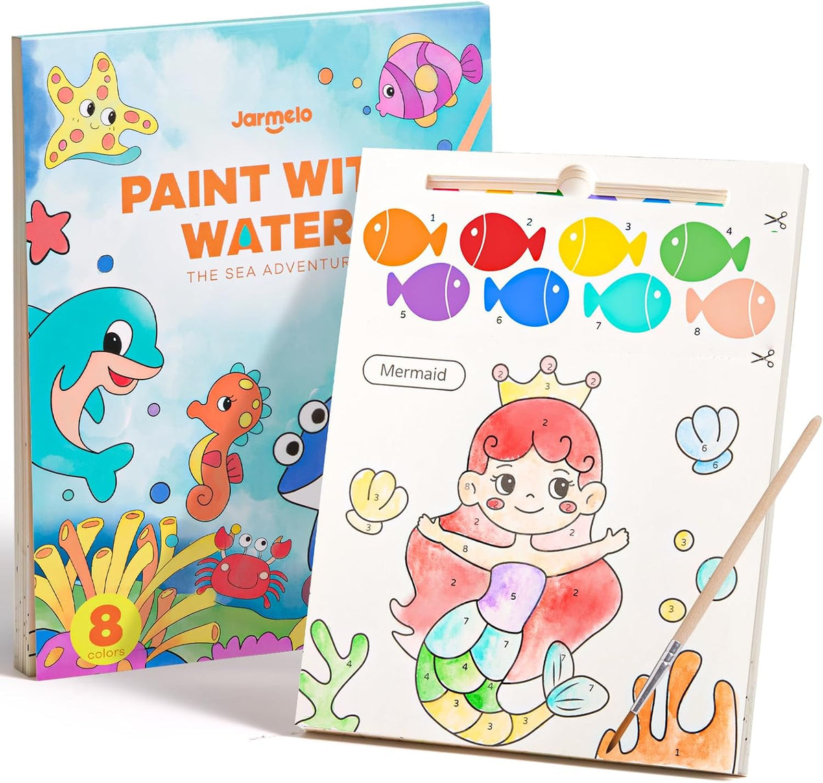 Jar Melo Paint with Water Books for Toddlers, Ocean Animals