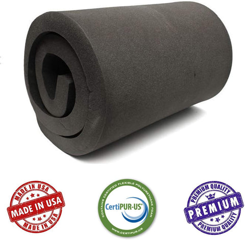 AK TRADING CO. 5" H X 30" W X 72" L CertiPUR-US® Certified Rubber Foam Sheet Cushion (Seat Replacement, Upholstery Sheets, Foam Padding, Acoustic Foams Sheet)