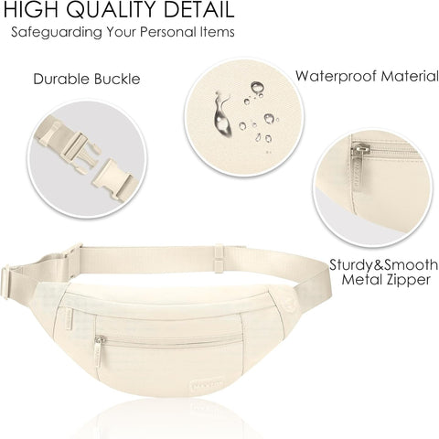 Small Aprocot Cross Body Bag Fashion Shoulder Fanny Pack for Women