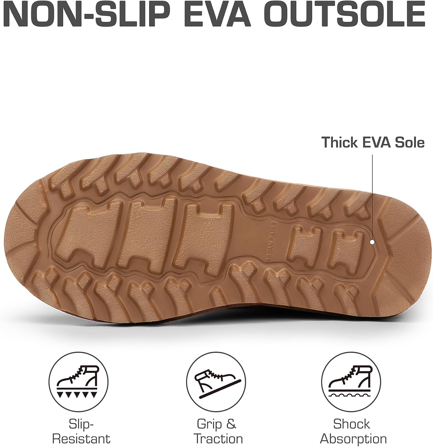DREAM PAIRS Women's Mid Calf Winter Snow Boots