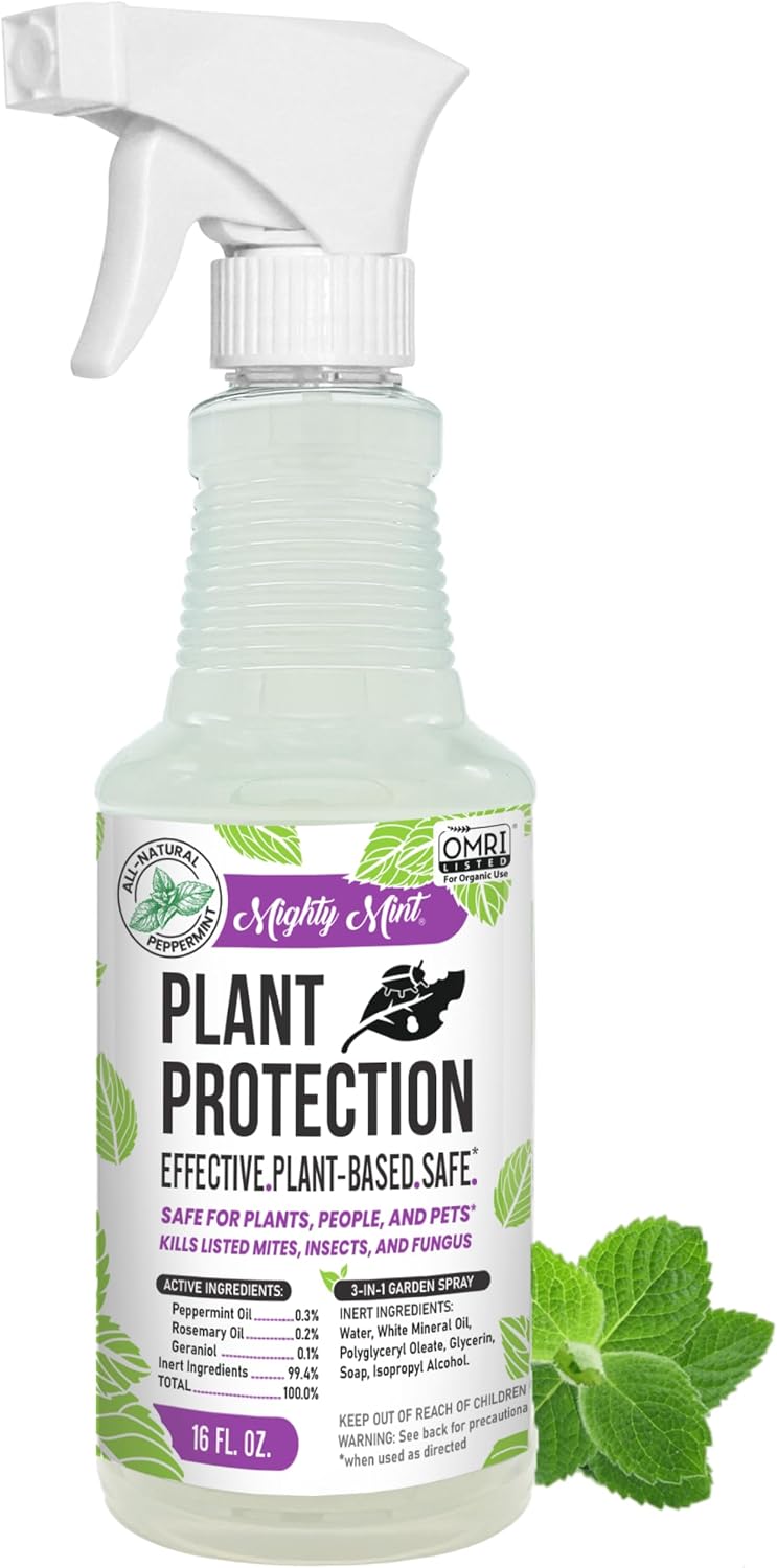 Mighty Mint Peppermint Oil Plant Protection Spray, 16 oz