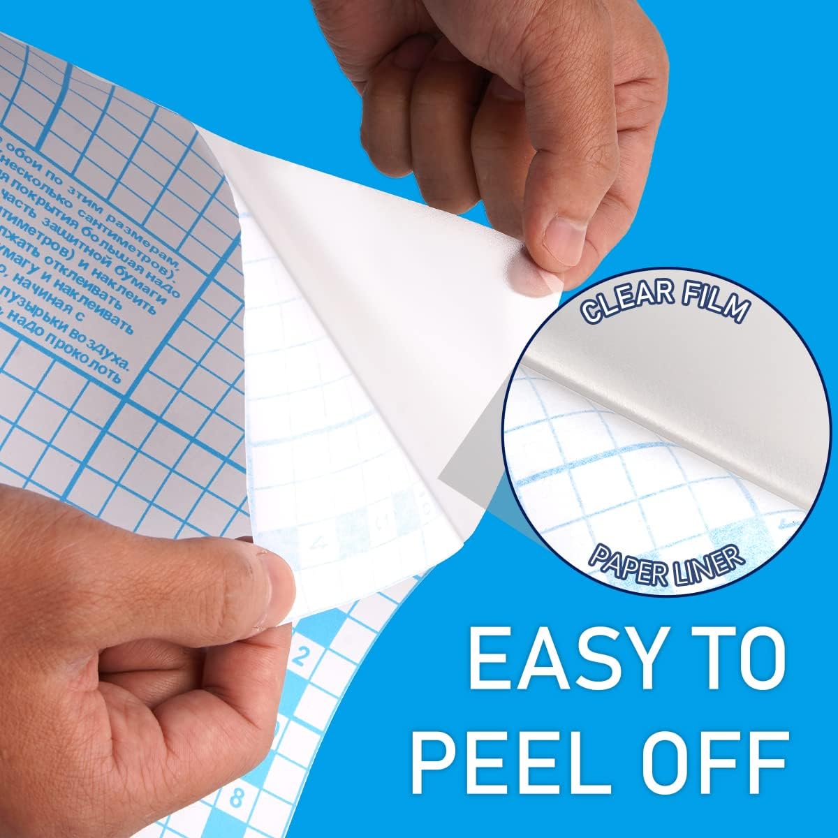 Chell Clear Contact Paper for Books, Adhesive Book Cover, 17.5 in x 30 ft