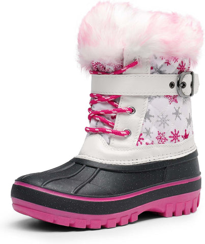 DREAM PAIRS Girls Snow Waterproof Winter Boots