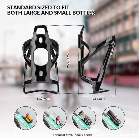 ROCKBROS Bike Water Bottle Holder Ultralight Bottle Cages with Screws Tool