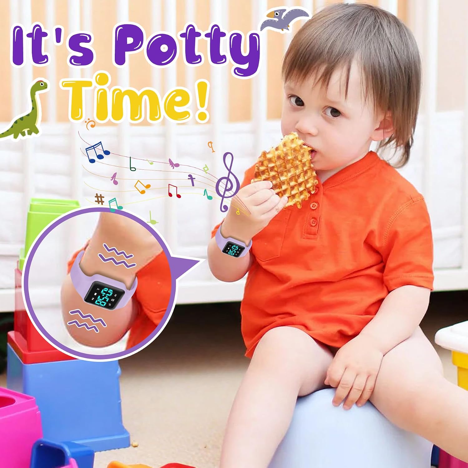 BEN NEVIS Potty Training Watch, Digital Toddler Watch with Countdown/Music/Alarm Clocks/Vibration Reminder and Waterproof, Remind Toddler to Go to The Toilet