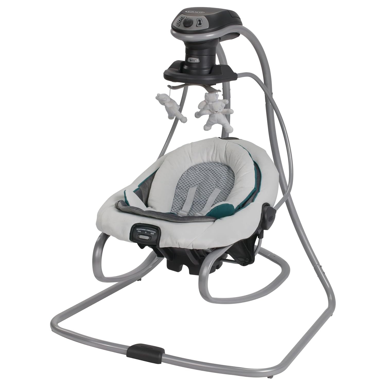 Graco DuetSoothe 2-in-1 Portable Baby Swing & Rocker, Sapphire