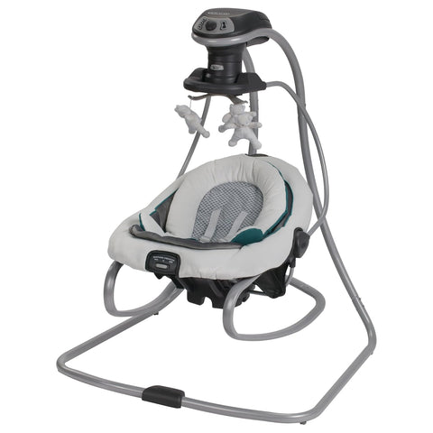 Graco DuetSoothe 2-in-1 Portable Baby Swing & Rocker, Sapphire
