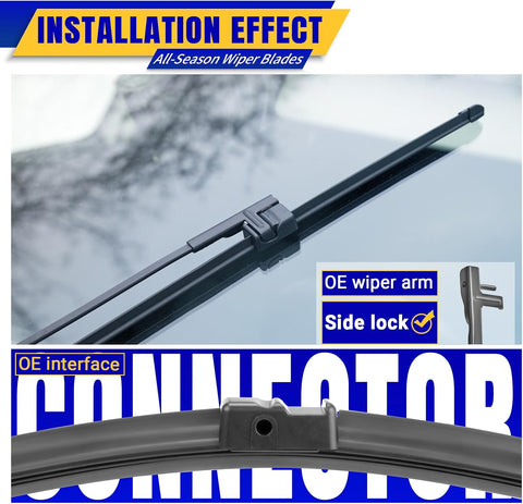 3 Wipers Fits BMW X3 2011-2017 Wiper Blades