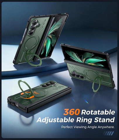 FNTCASE for Samsung Galaxy Z Fold 8 Ultra Case with 360 Magnetic Kickstand