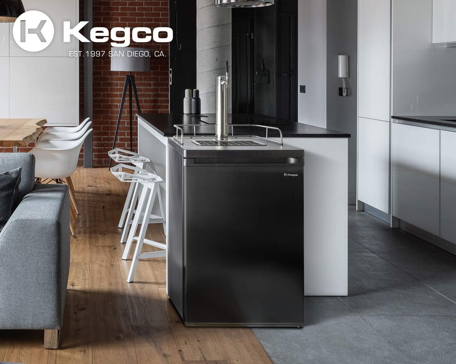 Kegco HBK309B-1 Keg Dispenser, Black
