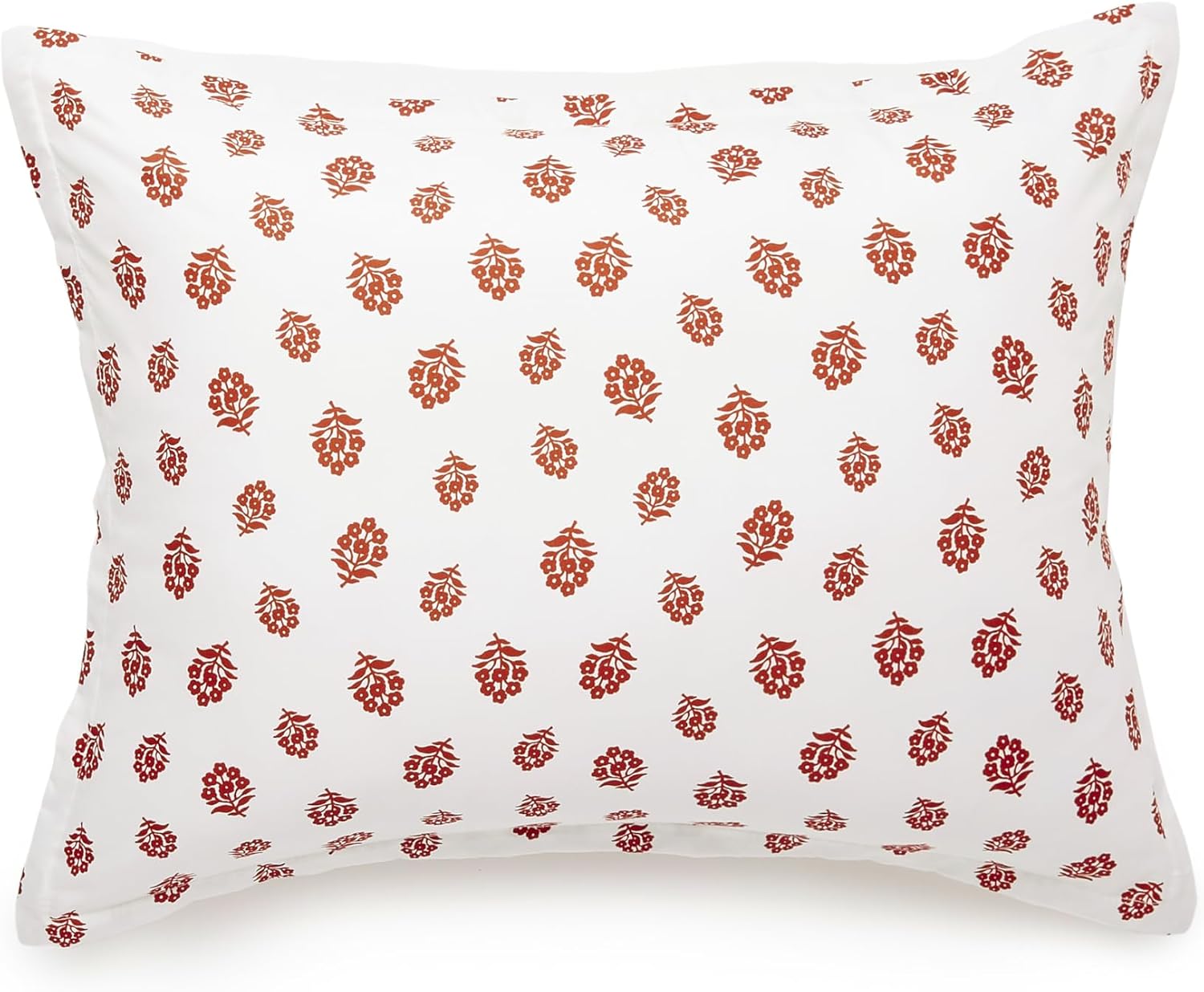 Amazon Basics Lightweight Microfiber Comforter Set, 3-Piece, Full/Queen, Off White Floral