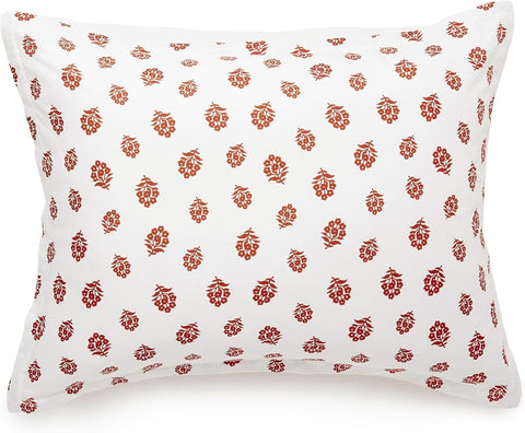 Amazon Basics Lightweight Microfiber Comforter Set, 3-Piece, Full/Queen, Off White Floral