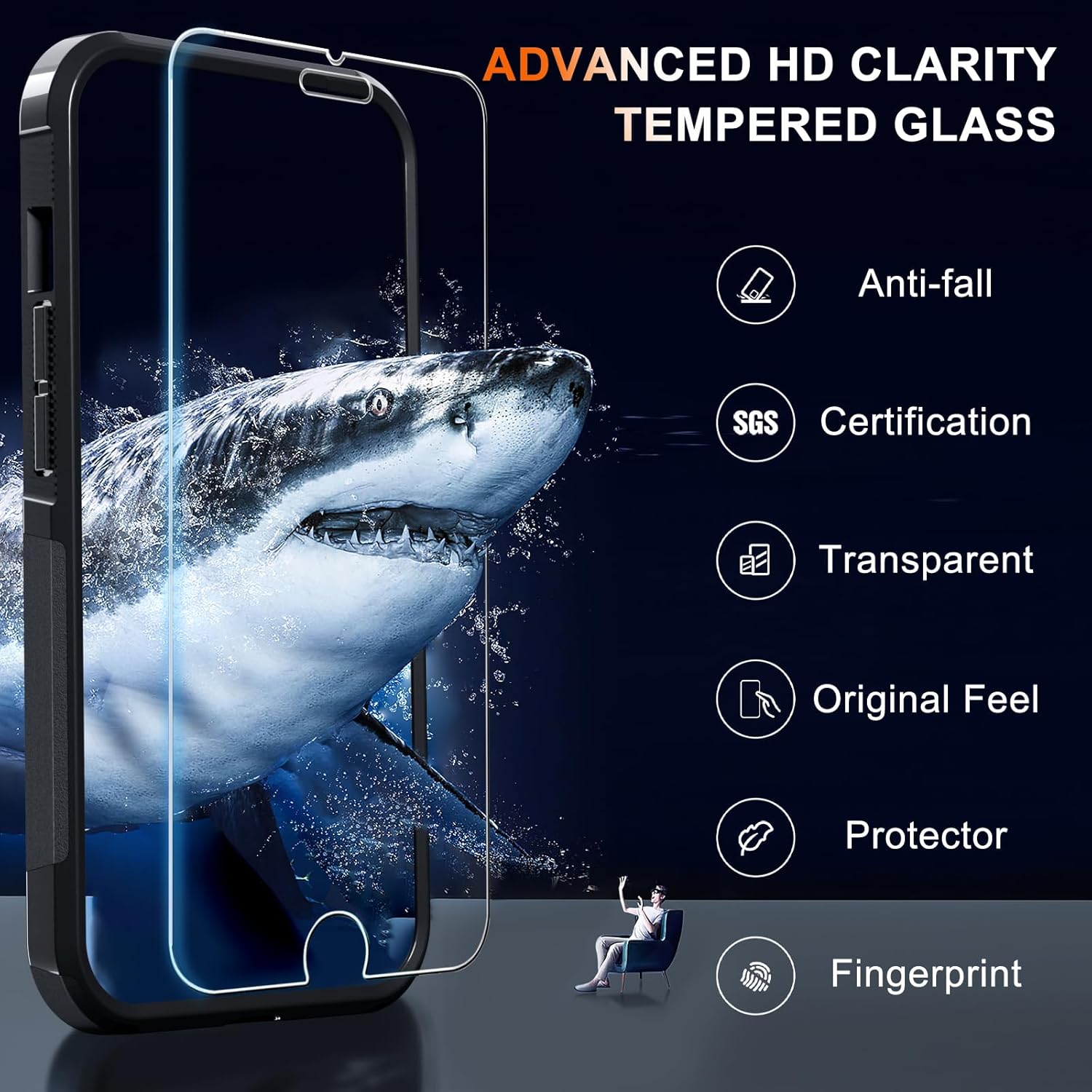 for iPhone 8/7/SE 2022 2020 Case,Military Grade Phone Cover,Black Matte