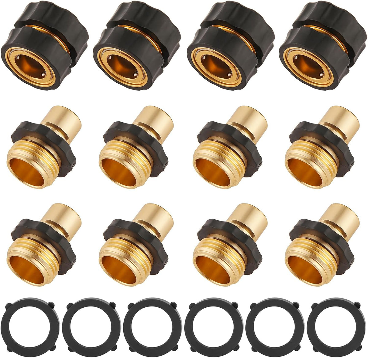BILAL 12 Piece Quick Connect Hose Fittings for Garden Hose Quick Connector