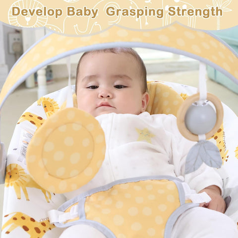 Baby Bouncer, Infants Bouncy Seat with Music and Vibrations, 0-6 M,0-20 lbs