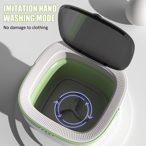 Portable Washing Machine Upgraded Large Capacity Foldable Mini washing machine, small washer for Baby Clothes, Underwear or Small Items, Apartment, Dorm,RV Travel laundry Gift Choice(Green)