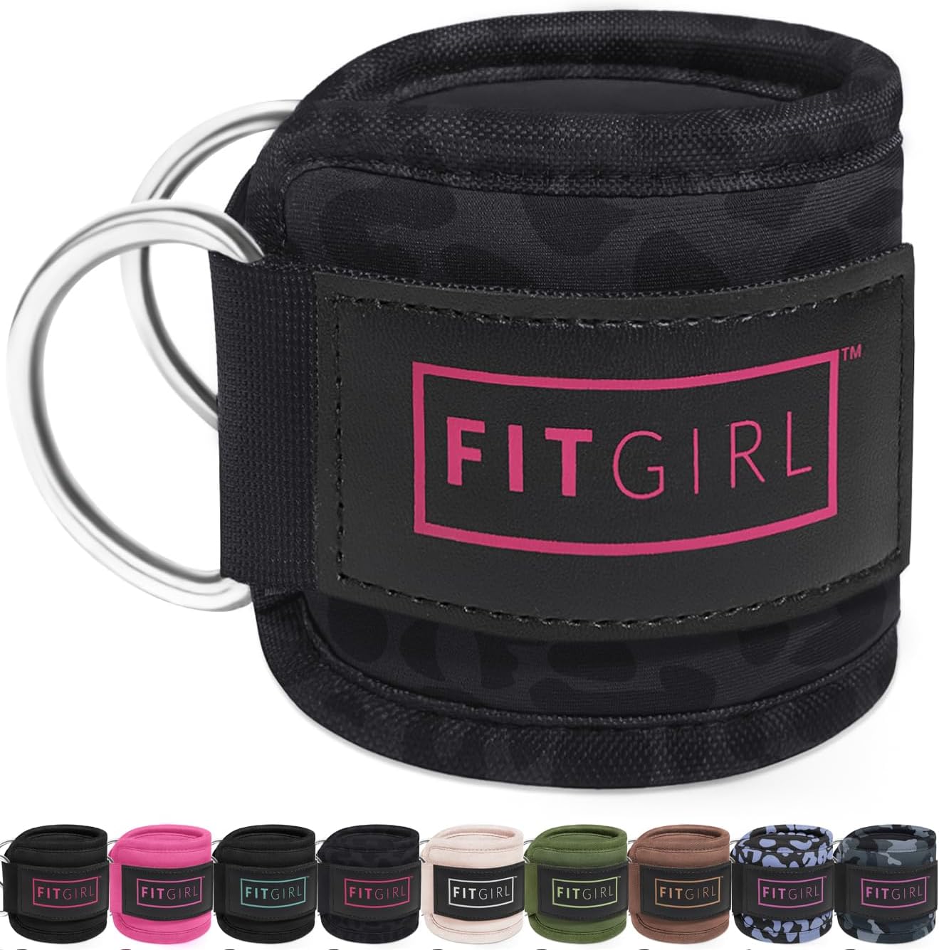 FITGIRL Ankle Strap for Cable Machine – Premium Padding and Comfort for Cable Exercise Machines, Cable Exercise Attachment for Home & Gym, Glute Workouts - Kickbacks, Leg Extensions, Hip Abductors