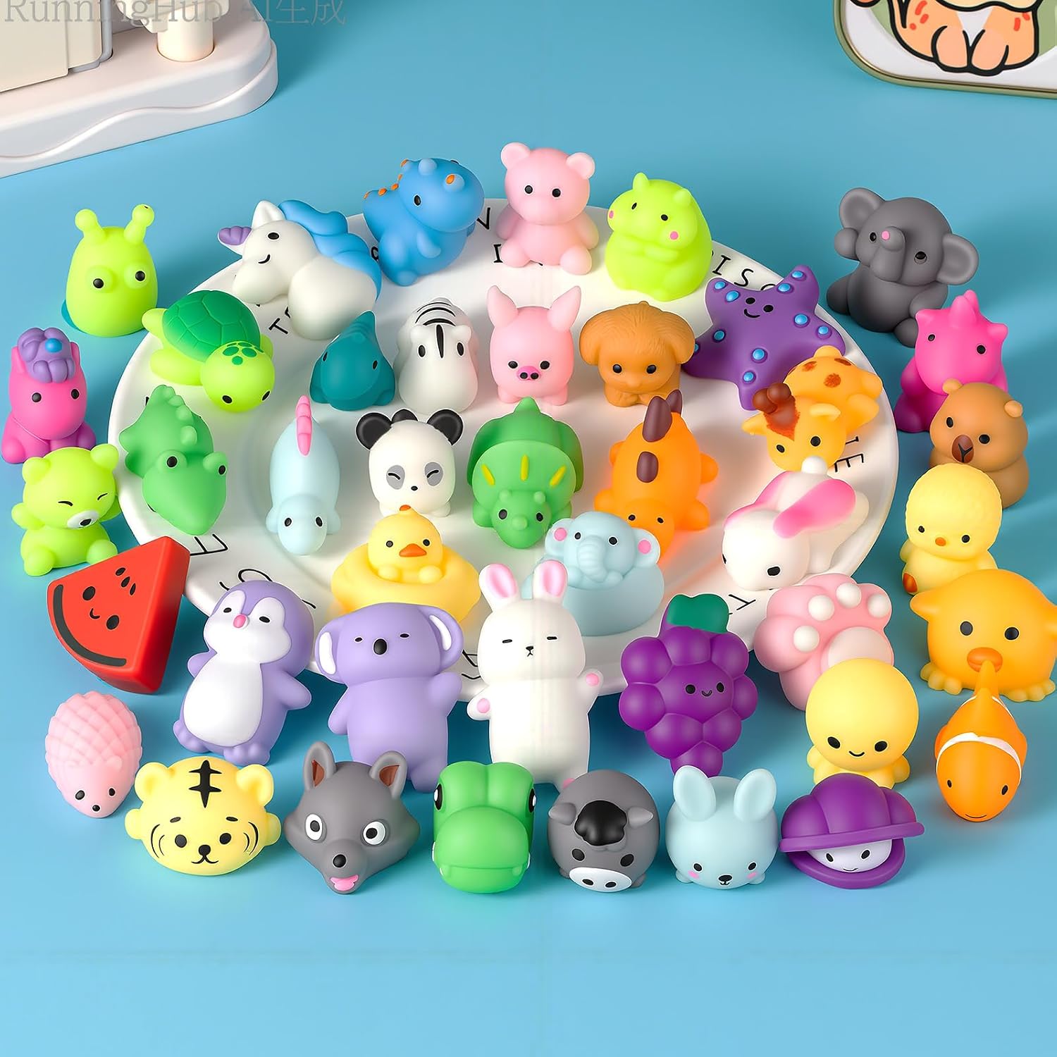 30 Pack Squishy Toys for Kids, Mini Mochi Squishies, Cute Kawaii Animal Squishy Pack, Soft Fidget Toys, Sensory Squeeze Toys, Party Favors, Goodie Bags Stuffers for Kids, Classroom Prizes