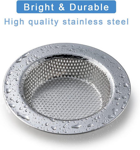 2 Pcs Sink Strainer Double-Layer Safe Design for Kitchen Sink Drain Basket