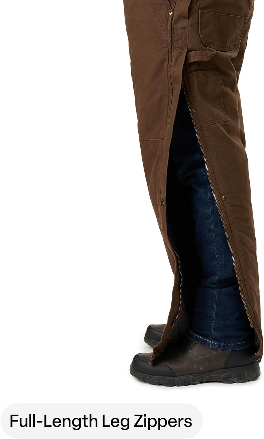 Berne Men's Heartland Insulated Washed Duck Bib Overall