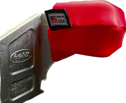 Red Single Pair -Hood Skinz are a low-friction sleeve, handcrafted in the USA, to fit the upper hood supports of your Peterbilt 365, 367, 378, 379, 384, 386, 388, and 389 models.