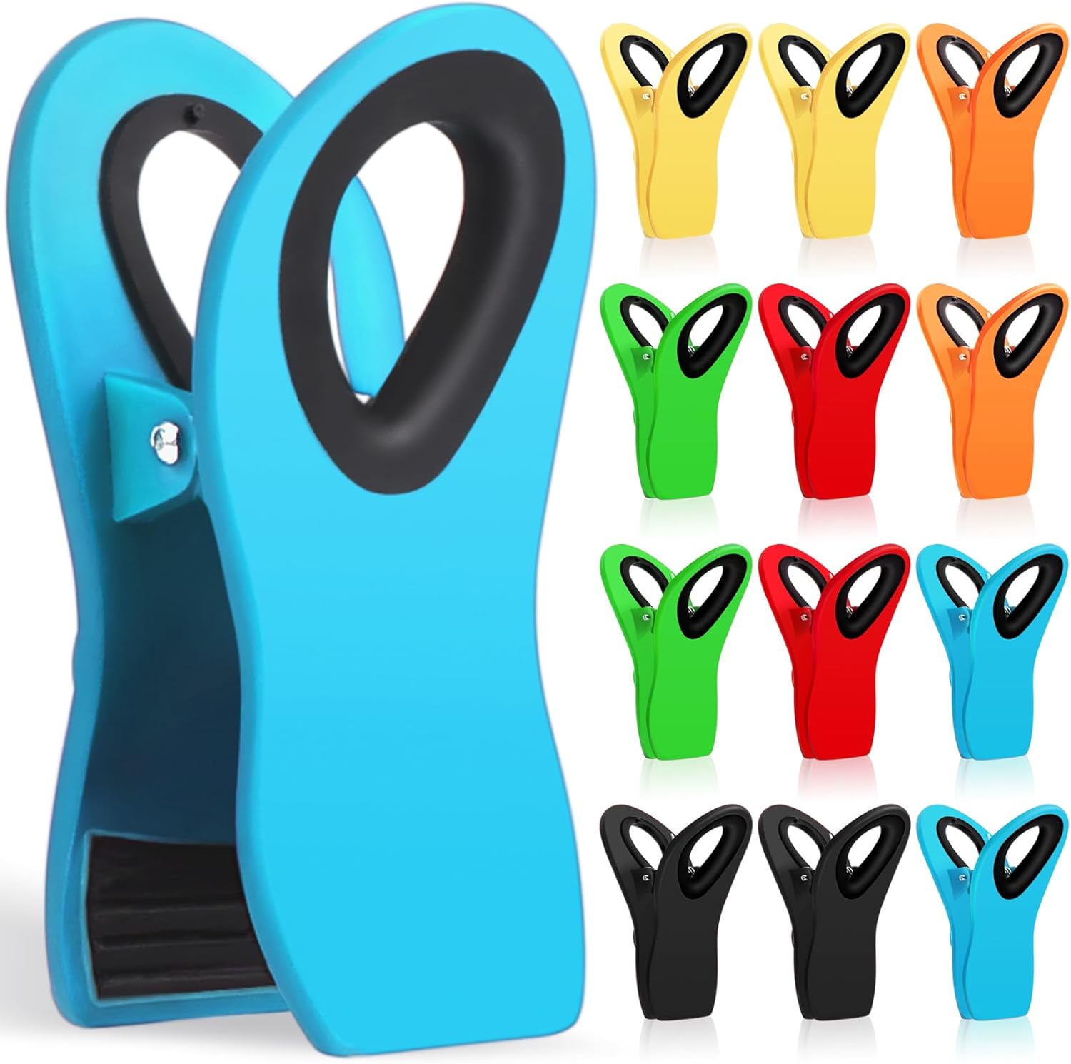 JETMORE 12 Pack Chip Clips Bag Clips, Magnetic Bag Clip for Food Storage