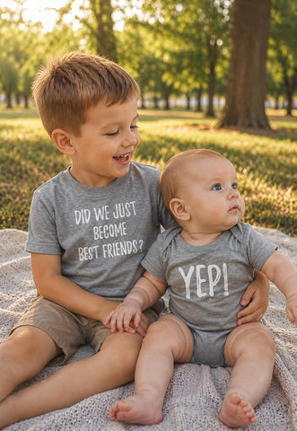 Tstars Big Brother Little Bro Best Friends Matching Set Shirt Baby Bodysuit