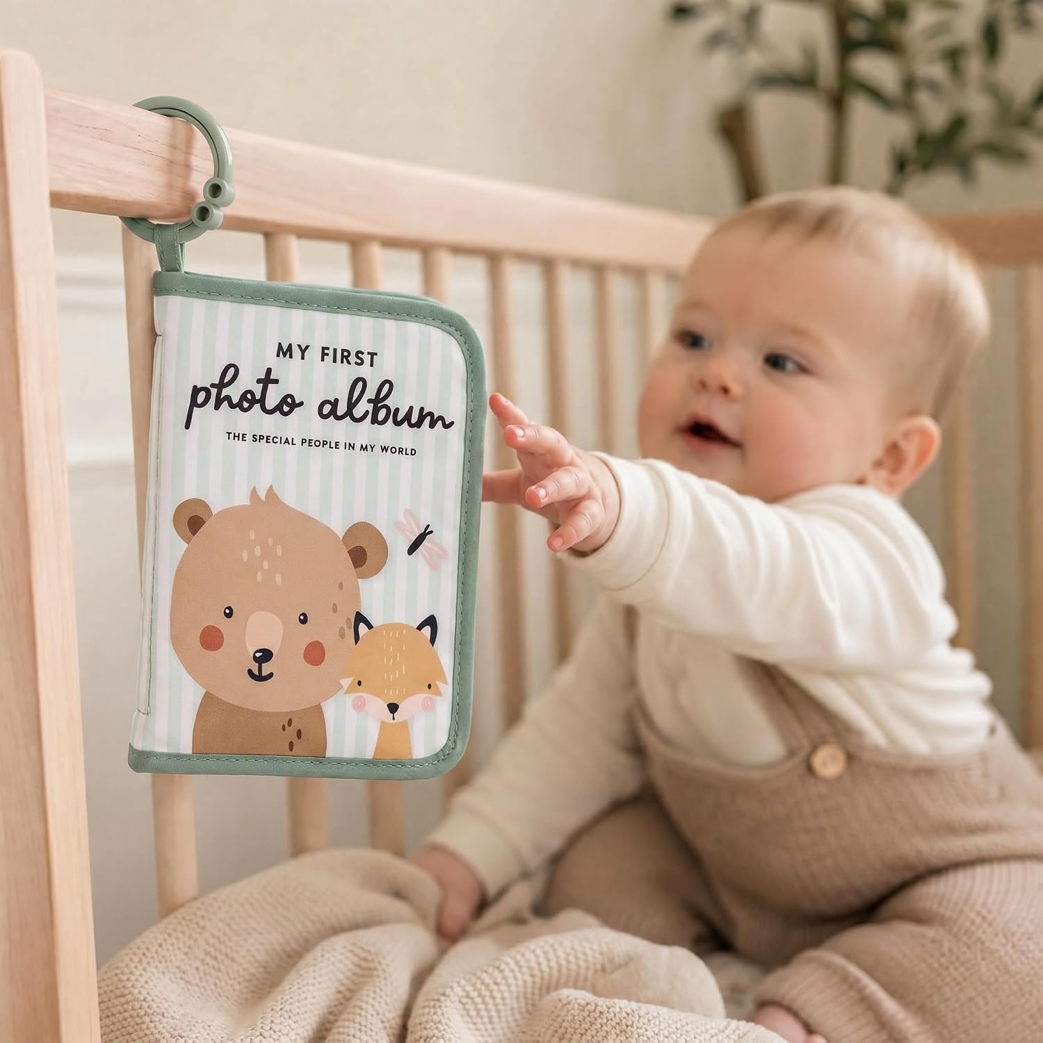 Beautiful Soft Baby Photo Album for Newborns - My First Family Photo Book