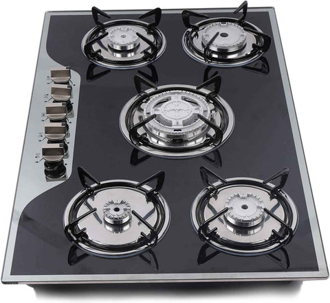 30 Inch Built-in Gas Cooktop, 5 Burners Gas Stove Perfect for Kitchen