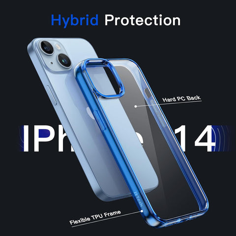 JETech Case for iPhone 14, Anti-Yellowing, Blue
