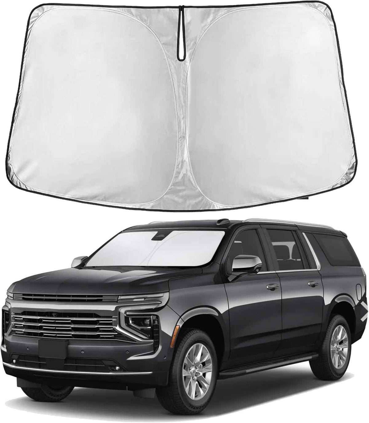 EcoNour Windshield Sunshade Compatible for Chevrolet Suburban 2021-2025