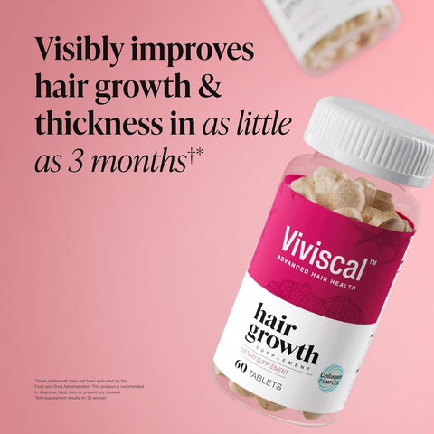 Viviscal Hair Growth Supplements for Women, 60 Tablets, 1 Month