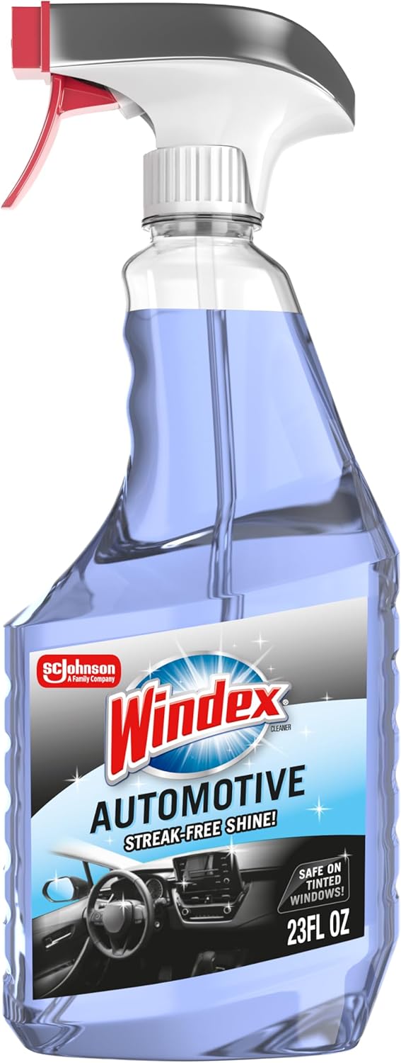 Windex Automotive Car Glass Cleaner Spray, 23 oz