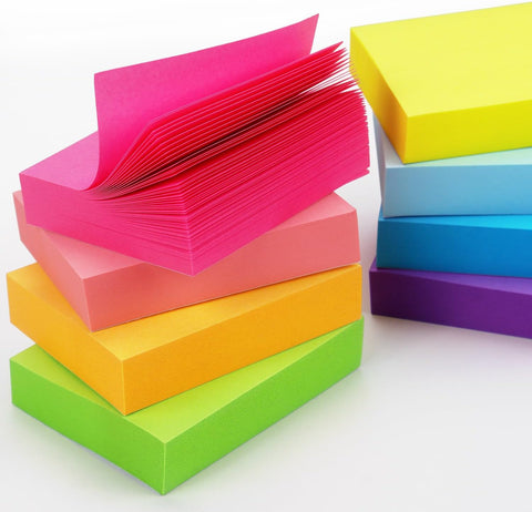 24 Pads Sticky Notes, 1.5x2 in, 8 Bright Colors, Total 1920 Sheets