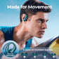 Bluetooth Headphones V5.3 Wireless Earbuds 90 Hrs Playtime Earbuds with Wireless Charging Case Power Display Over-ear Earphones with Earhooks Waterproof Stereo Headset for Android phone Workout Green