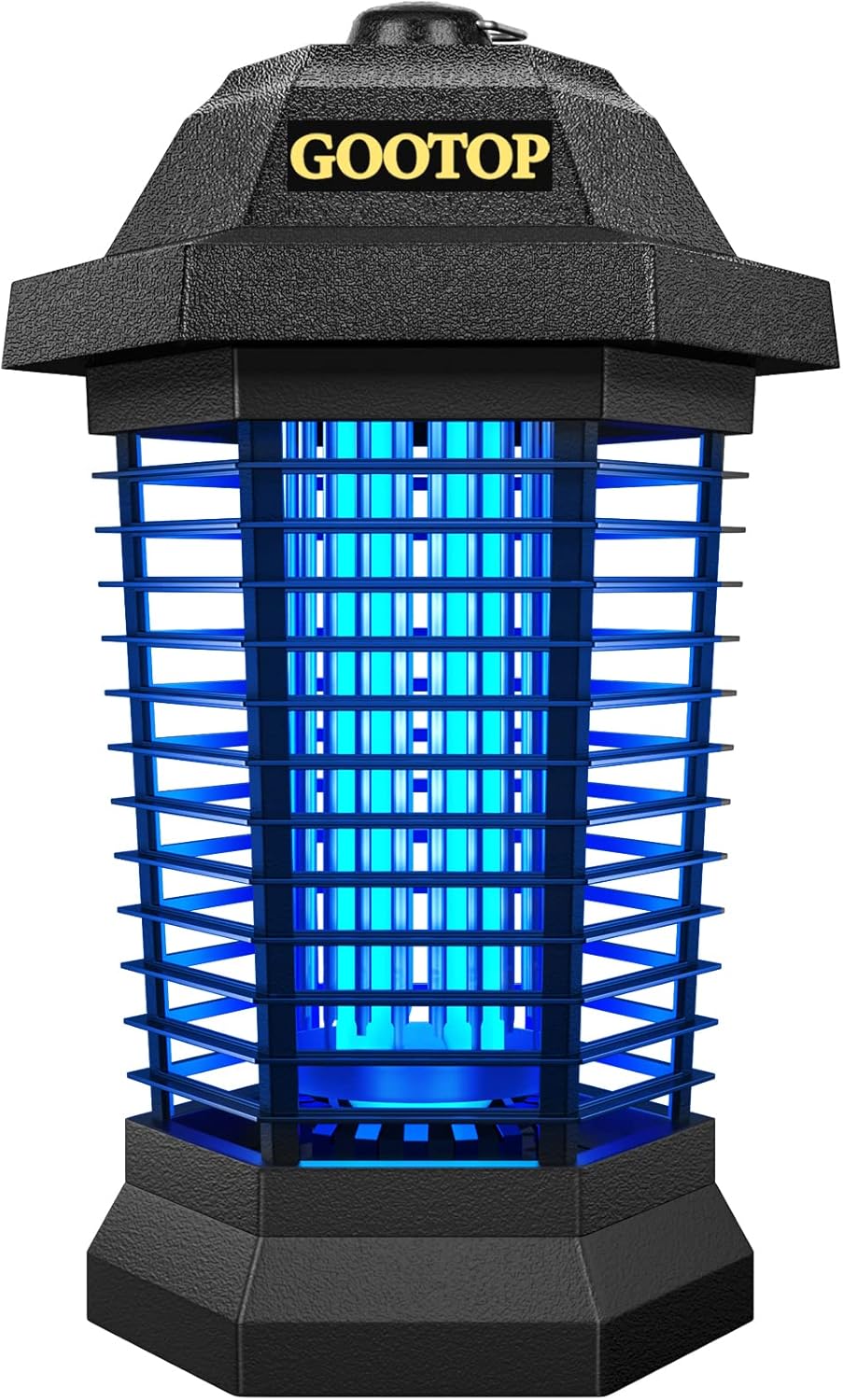 GOOTOP Bug Zapper Outdoor, Mosquito Zapper, 4200V 3 Prong Plug in Electric Fly Zapper, Mosquito Killer, Fly Traps, Flying Insects Zapper Indoor Outdoor, ABS Plastic Outer (Black)