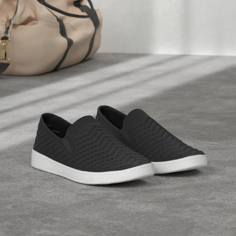 White Mountain Women's Courage Stretch-Knit Slip-On Sneaker