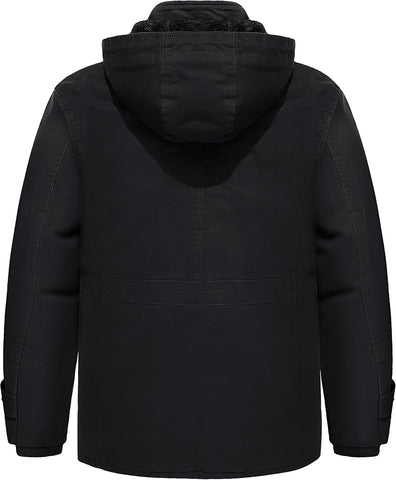 TACVASEN Men's Winter Jacket Fleece Lined Military Thick Coat