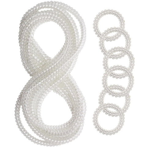 Chew Necklaces for Sensory Kids, 12 Pcs Clear Coil Chewy Necklaces Stretchy Bracelet for Boys Girls with Autism ADHD SPD,Oral Motor Chewable Necklace Reduce Anxiety and Fidgeting Stress