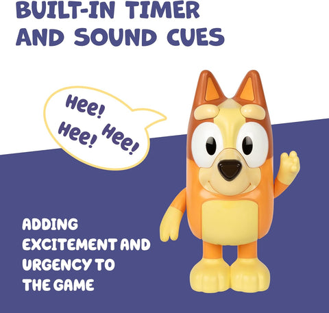 Bluey Game Hide and Seek Electronic Bingo Figure, Interactive Figurine Toys