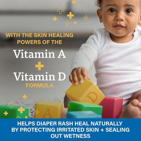 A+D Treat & Heal Zinc Oxide 10% Diaper Rash Cream, 16 oz Jar