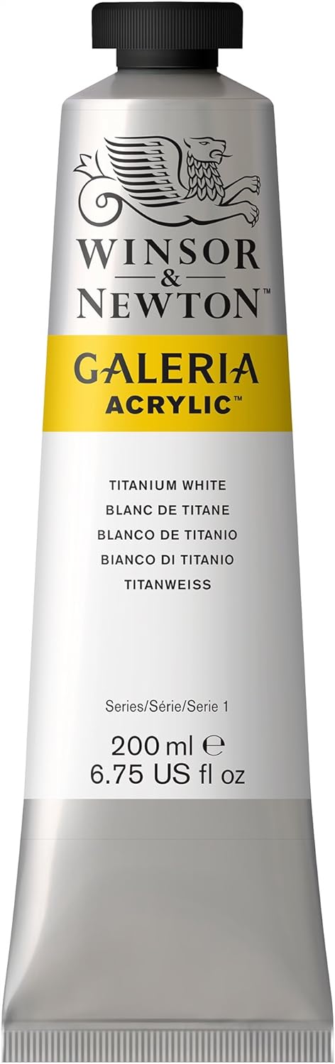Winsor & Newton Galeria Acrylic Color, 200ml Tube, Titanium White
