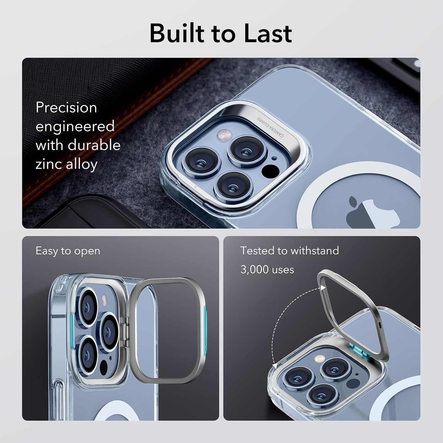 ESR for iPhone 13 Pro Max Case Flex Stand, for MagSafe, Clear