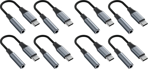 1pcs Black USB C to 3.5mm Female Headphone Jack Adapter