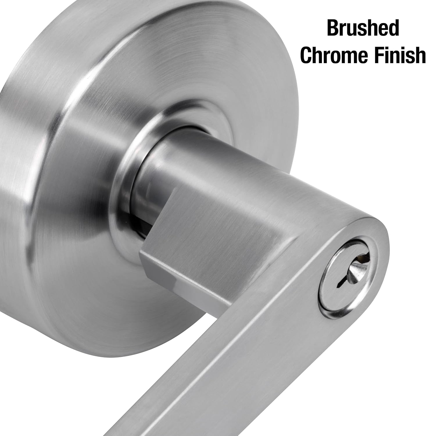 Master Lock Keyed Entry Door Lock, Commercial Grade Chrome Lever SLCHKE26D